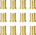 12-Pack 1/2" PEX Plug End Cap, PEX Fittings 1/2 Inch, Brass | Crimp Pipe Fitting by SUNGATOR