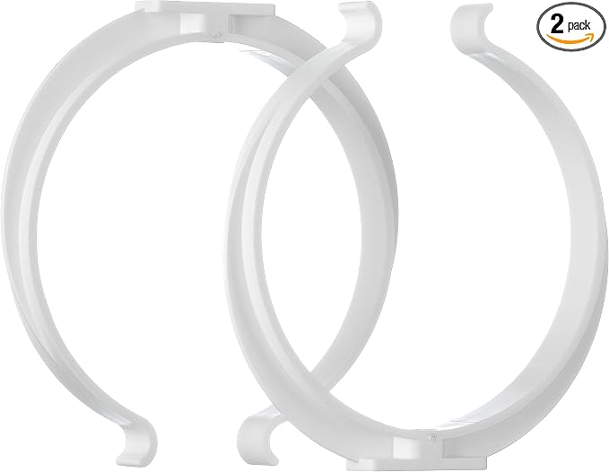 5 Inch Plastic Pipe Clamp Holder Brackets 2 Pack – Wall and Ceiling Mount Air by LIRAST