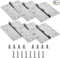 6-Pack 4.5 inch X 4.5 inch Heavy Duty Commercial Door Hinge Thickened | by Unknown