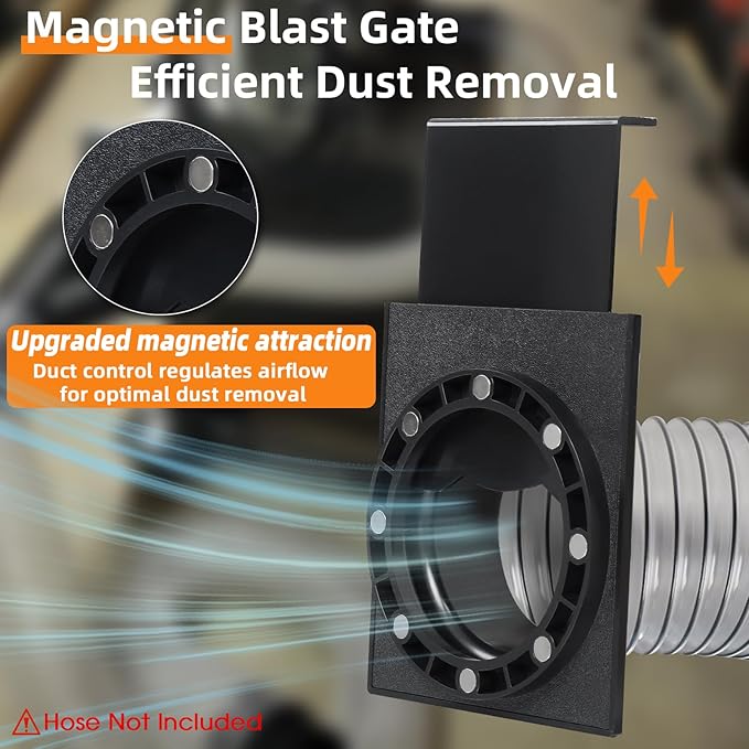 4"Magnetic Dust Collection Fittings, Mag 4Inch Blast Gate - Image 4