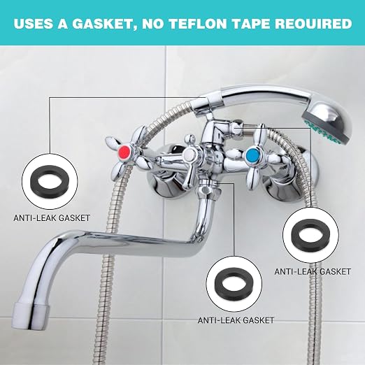Mabor 20Pcs Shower Head Filter Gasket, 10 Rubber Washers Plumbing & 10 O-Ring - Image 6