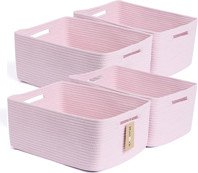 MiniArk Large Storage Baskets for Organizing, Baby Nursery, Toy Bins Box by MiniArkStorageBasketsHome