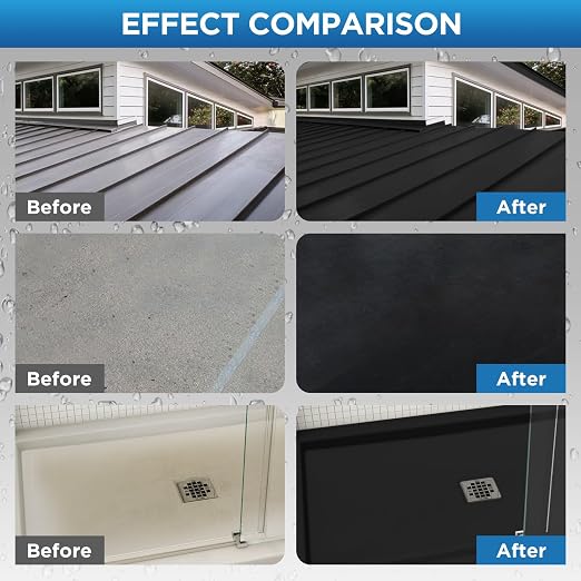 Waterproof Sealant Black Waterproof Coating 1 Gallon Leak Repair Coating - Image 5