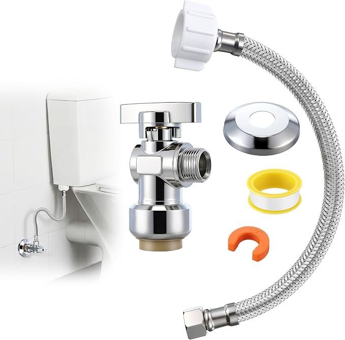 Dreyoo Complete Toilet Shut Off Valve Set by Dreyoo