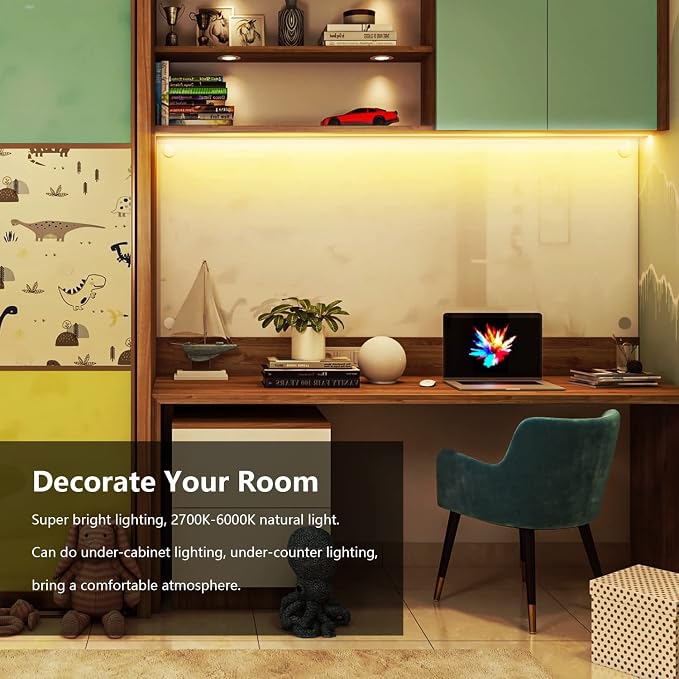 DAYBETTER Under Cabinet Lights, Dimmable LED Strip Lights - Image 5