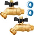 Brass Ball Valve Full Flow 1/2" Male NPT inlet Connection by YELUN