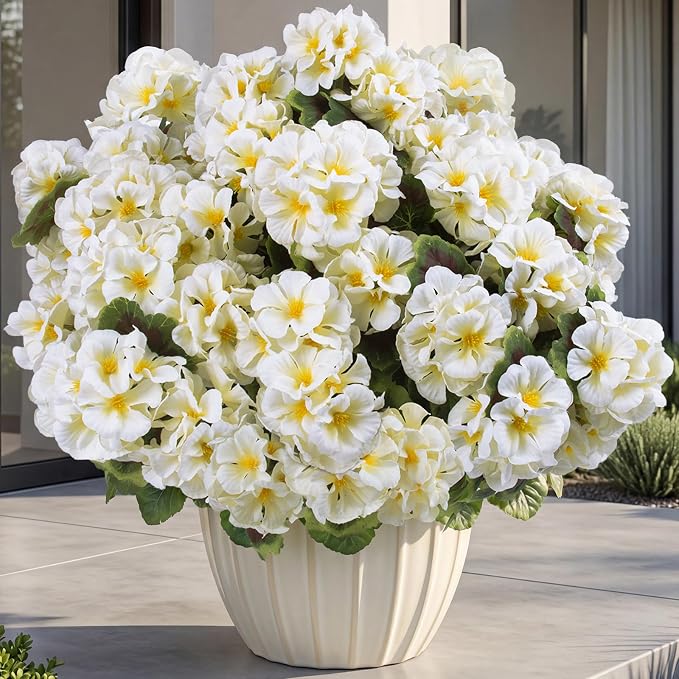 lovemoon 16 Pcs Artificial Geranium Plant - Image 8