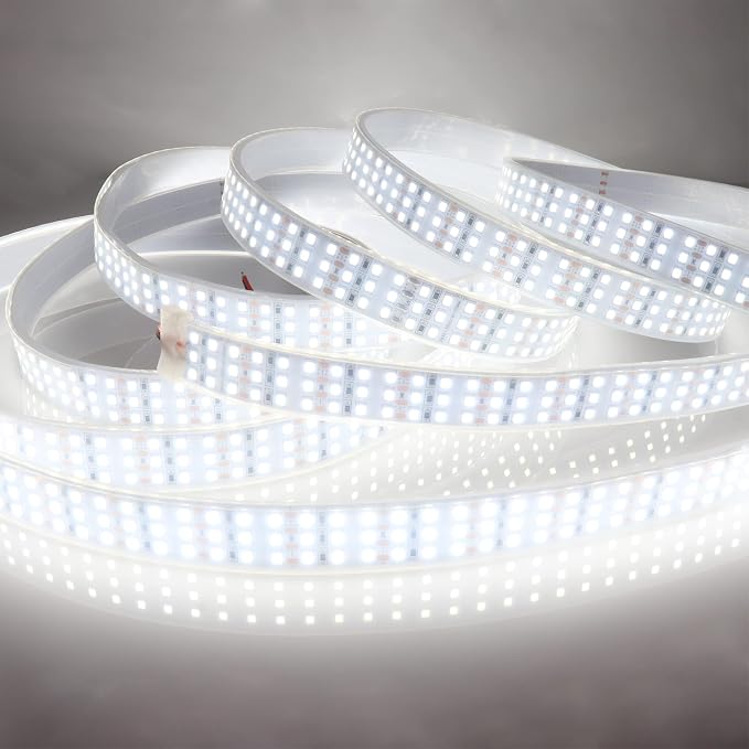 16.4Ft Triple Row LED Strip Lights, Daylight White 6000K DC12V IP67 | Super by LEDENET
