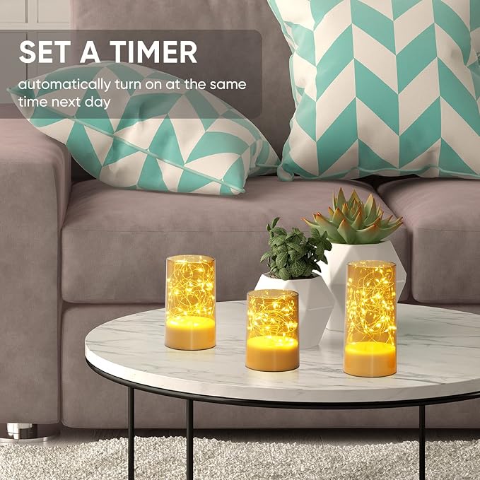 Homemory Flickering Flameless Candles - Image 4