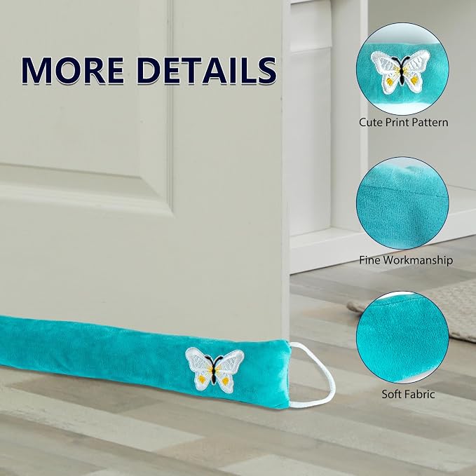 Decorative Weighted Under Door Draft Stopper 36 Inch, Heavy Duty Door Draft - Image 5