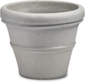 Crescent Garden Brunello Classic Rolled Rim Planter Pot, Indoor/Outdoor by CrescentGarden