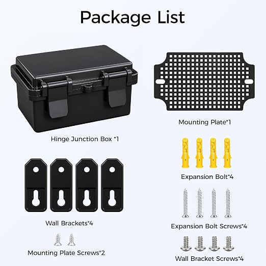 Junction Box IP67 Waterproof Electrical Box Outdoor ABS Plastic Hinged Shell - Image 8