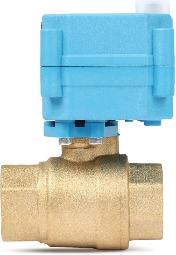 U.S. Solid 3/4inch Brass Motorized Ball Valve, Full Port NPT, IP67 Waterproof - Image 4
