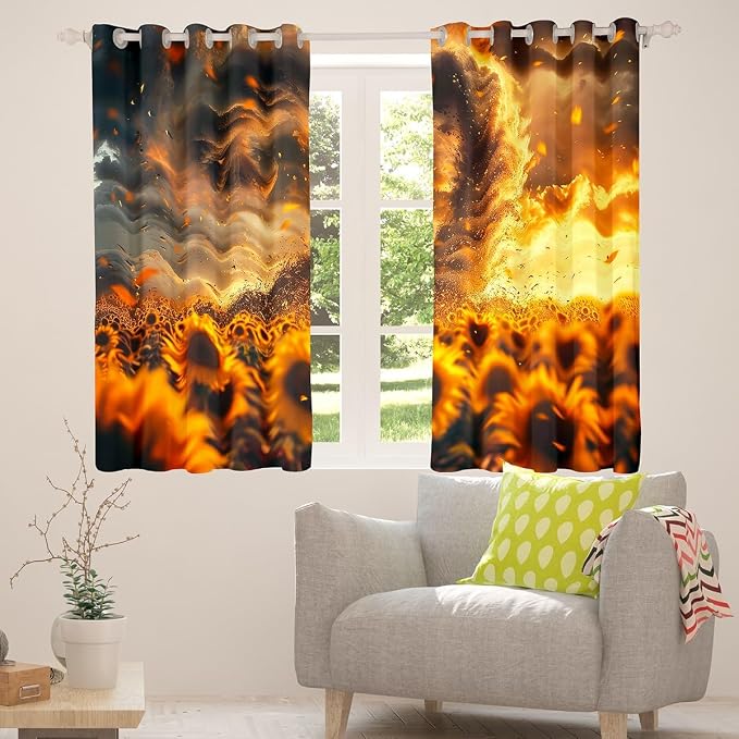 jejeloiu 3D Tornado Blackout Shades Window Treatments Natural Disaster Window - Image 4