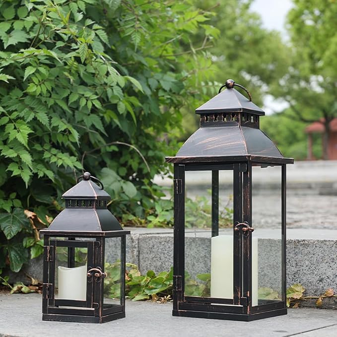 NEEDOMO Lanterns Decorative Outdoor&Indoor, Candle Holder - Image 4