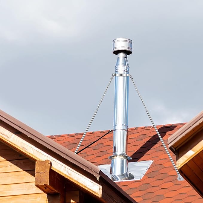 10" Extended Roof Bracket Kit, Adjustable Chimney Support - Image 6