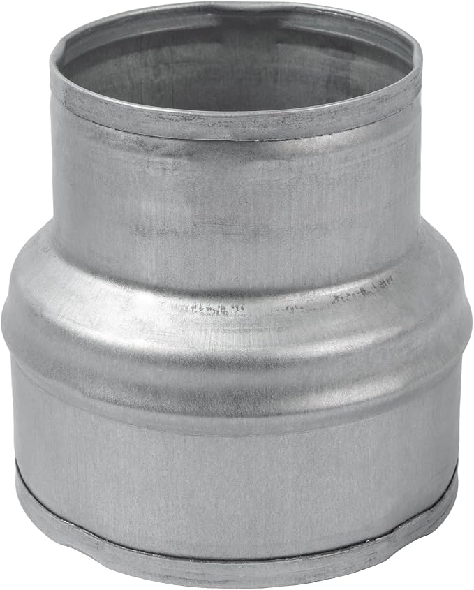 4" to 3" Inch Galvanized Steel Round Duct Reducer by ECOPROVENT