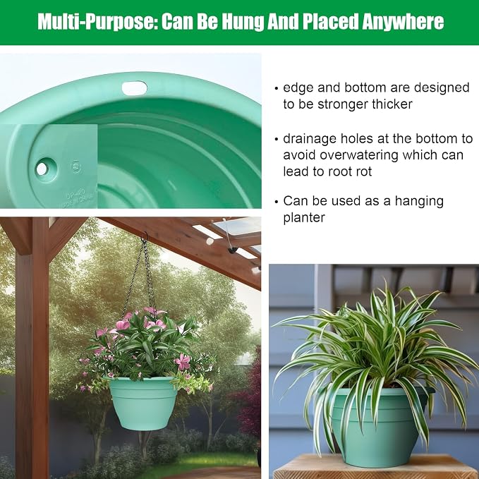 RooTrimmer 5 Pack 10 Inch Plant Pots - Image 4