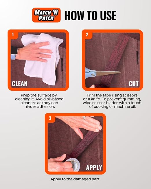 MATCH 'N PATCH Wood Grain Repair Tape - Image 5