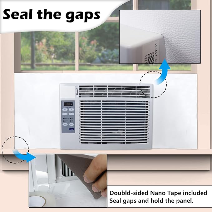 BJADE'S Window Air Conditioner Side Insulated Foam Panel, One-piece Full - Image 4