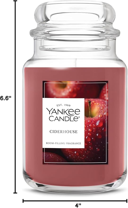 Yankee Candle Ciderhouse, Holiday Scented Candle, 22oz Large Jar - Image 8