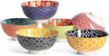 Metahom Small Ceramic Bowls, Colorful Dessert Bowls 10 Oz, 4.75" Decorative by Metahom