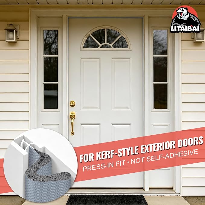 Litaibai 40 ft Kerf Weather Stripping Door Seal - Image 6