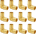 12-Pack 1 Inch PEX 90 Degree Elbow, PEX Fittings 1 Inch Elbow | Brass by SUNGATOR