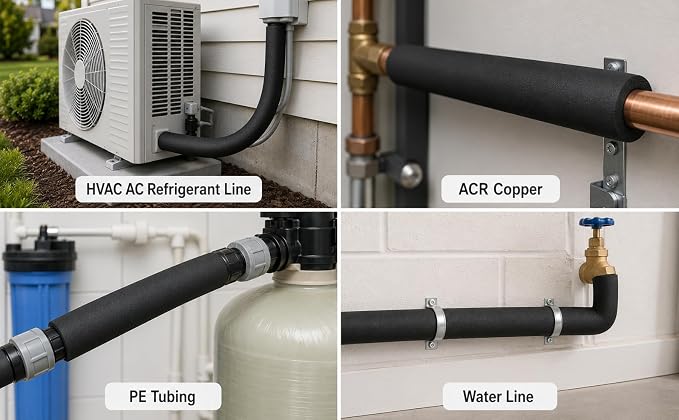 CARGEN 3/4" ID Foam Pipe Insulation - Image 4