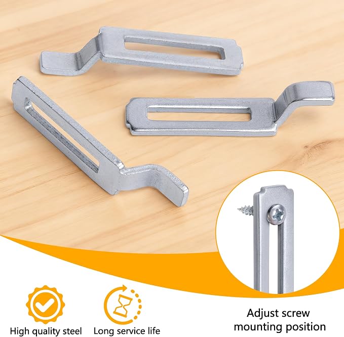 6Pcs A 148 Steel Sliding Screen Door Latch Strike, Screen Door Strike Plate | - Image 3