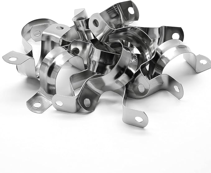 Bonsicoky M40 Rigid Pipe Strap, 1-1/2 Inch, Stainless Steel | 30Pcs, 2 Holes - Image 7