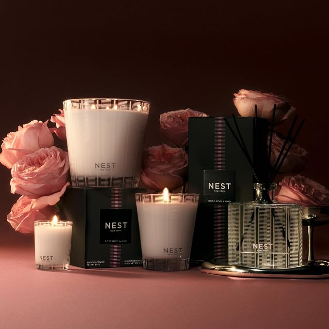 NEST New York Scented 3-Wick Candle, Rose Noir & Oud - Image 6
