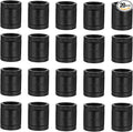 1/2" Black Painted Coupling, Home TZH 20 Pack 1/2" Female Threaded Cast Iron by HomeTZH