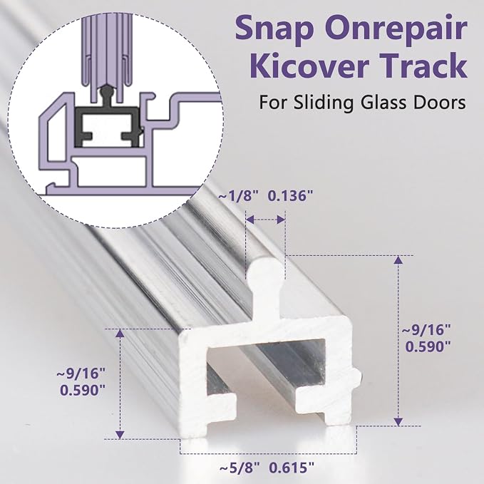 Aluminium Screen Door Track, Screen Track Repair, Sliding Door Track Replacement - Image 2