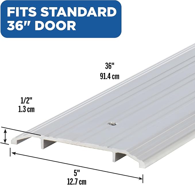 MD Building Aluminum Commercial Flat-Profile Threshold, 36in | UL Fire Rated - Image 2
