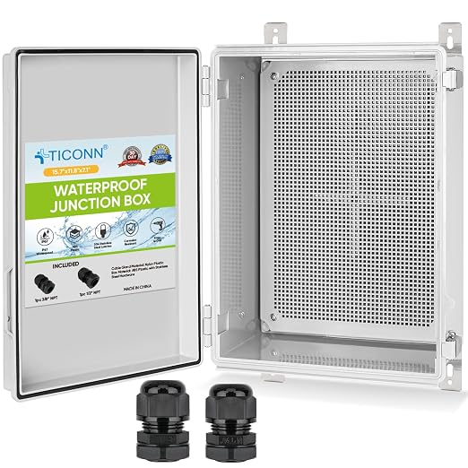 TICONN Outdoor Electrical Box Waterproof, ABS IP67 Junction Box Enclosure | by TICONN