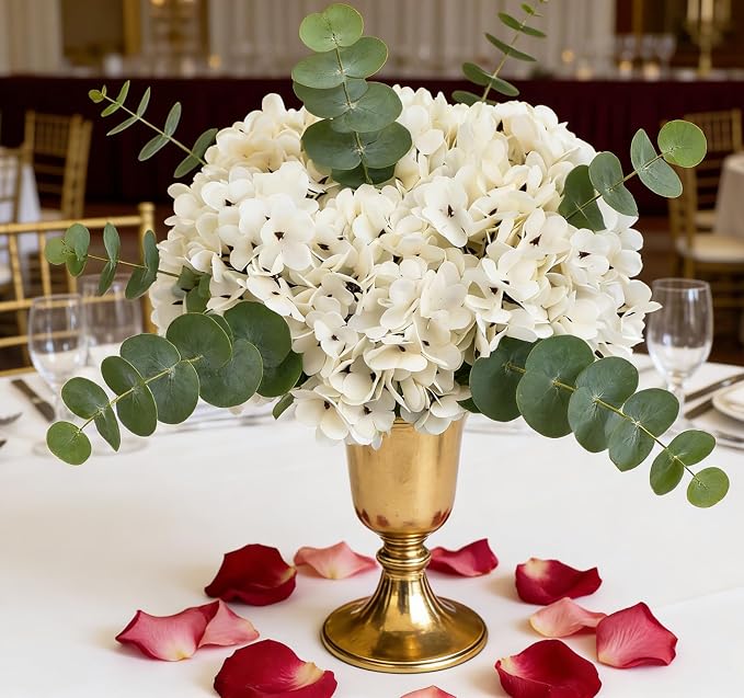 Kimura's Cabin 6pcs Artificial Hydrangea Flowers Fake Hydrangeas, Wedding Party - Image 4