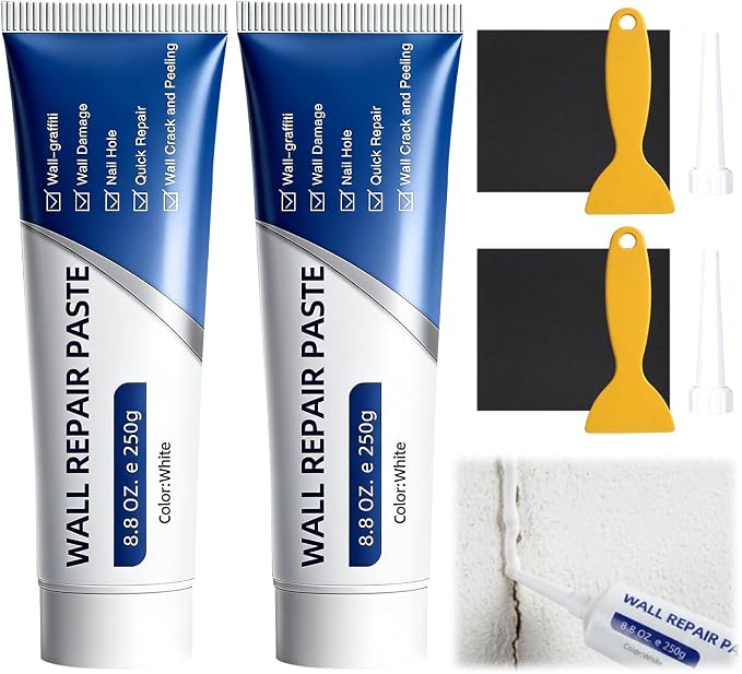 Drywal Repair Kit, 2 Pack Wall Mending Agent, Wall Surface Hole Quick | by Unknown