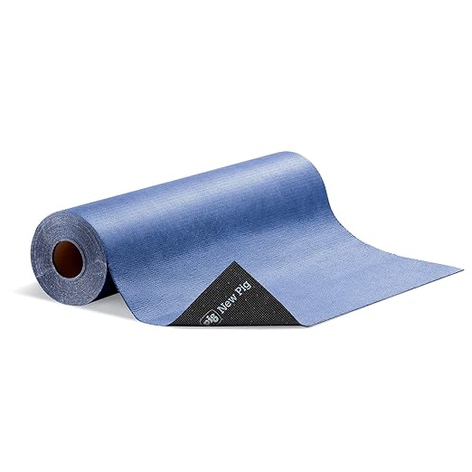 PIG Absorbent Adhesive-Backed Grippy Mat | Absorbs Up to 10.5 Gal Per Roll | by NewPig