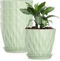 8 Inch Plastic Plant Pots, Planters by SQKH