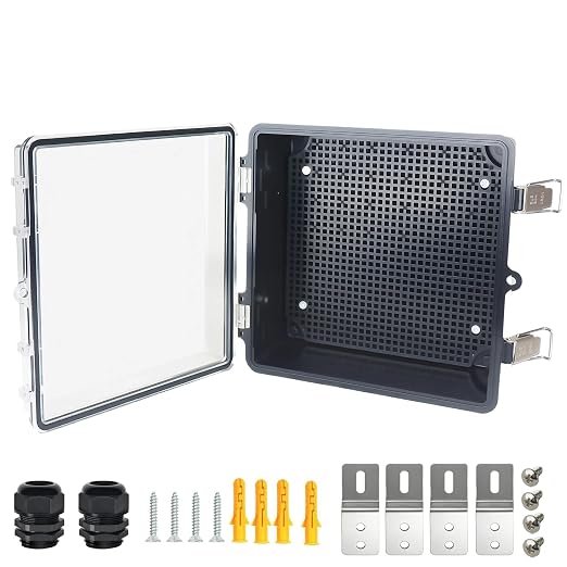 Electrical Junction Box, IP67 Waterproof Outdoor Box ABS Plastic Enclosure by Qukipet