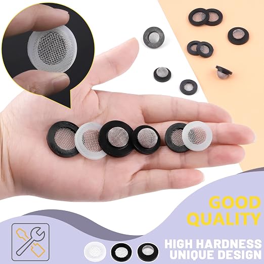 Swpeet 60Pcs 3 Sizes Rubber Silicone Flat and Convex Water Hose Washer Seal O - Image 6