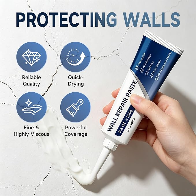 Drywall Repair Kit, 500 g Wall Mending Agent- 2 Pack, Wall Spackle Repair Kit - Image 2