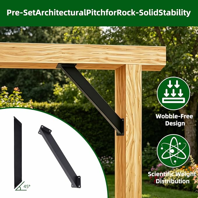 12Pcs 45 Degree Angle Bracket Support Kit - Image 6