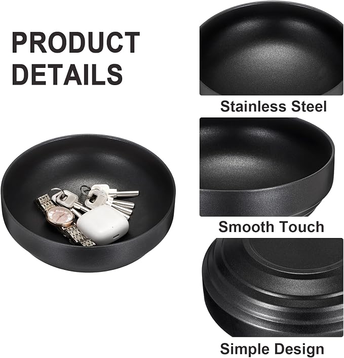 Key Holder Bowl for Entryway Table, Round Catchall Bowl for Keys | Catch All - Image 6