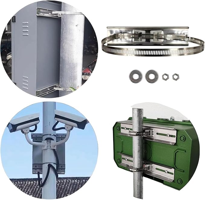 Sign Mounting Bracket, Pole Mounting Kits, 304 Stainless Steel Brackets - Image 3