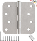 4 Inch Exterior Door Hinges Brushed Nickel 36 Pack by AmzGod