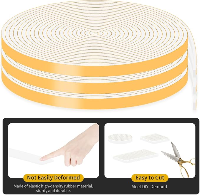 Door Weather Stripping, for Door and Window, 3/8 in x 1/8 in x 50Ft | Air - Image 3
