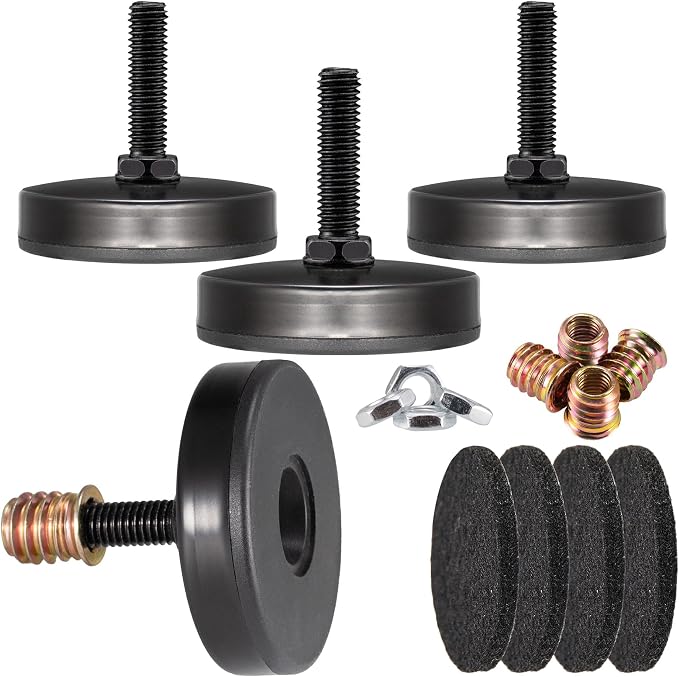 M8 Heavy Duty Leveling Feet, Nylon Base by Unknown