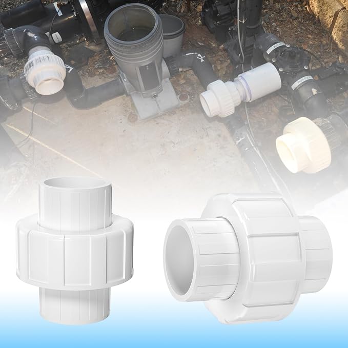 8PCS 3/4" PVC Union Coupling, Furniture Grade PVC Union - Image 7